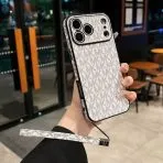 MK iPhone Case Hand Strap-Off White