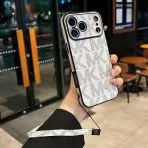 MK iPhone Case Hand Strap—White