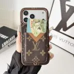 Magnet Card Holder LV iPhone Case—Brown Monogram—Brown