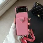 Crossbody Wallet Case Prada Z Flip-PINK