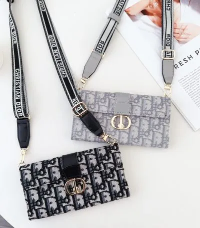Dior Crossbody Wallet Phone Case