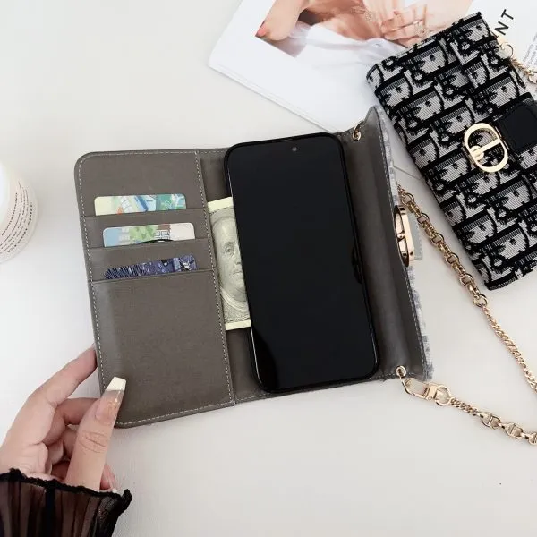 Dior Crossbody Wallet Phone Case