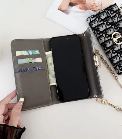 Dior Crossbody Wallet Phone Case