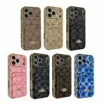 Electroplated Coach Card Holder Phone Case