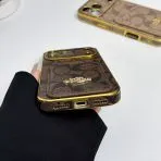 Electroplated Coach Card Holder Phone Case