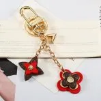 Flowers Ornament LV Keychain