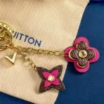 Flowers Ornament LV Keychain