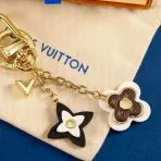 Flowers Ornament LV Keychain