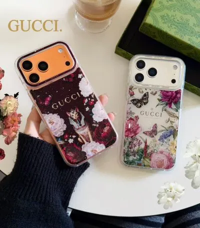 Gucci Clear Case Print Pattern iPhone
