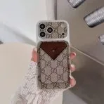 Gucci Phone Case Magnet Card Holder—Beige