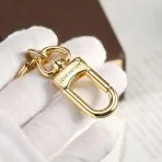 Golden Monogram Ornament LV Keychain