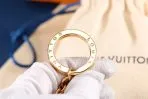 Golden Monogram Ornament LV Keychain