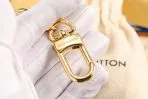 Golden Monogram Ornament LV Keychain