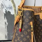 LV Lipstick Bag Charm Key Chain - image 0