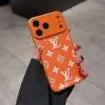 LV Lens Protection iPhone Case-Orange