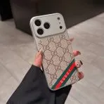 LV Lens Protection iPhone Case-GG Beige