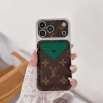 Magnet Card Holder LV Phone Case-Green