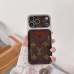 Magnet Card Holder LV Phone Case—Brown Monogram