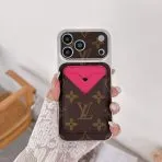 Magnet Card Holder LV Phone Case-Pink