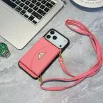 Prada Crossbody Wallet Phone Case iPhone-PINK