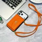 Prada Crossbody Wallet Phone Case iPhone-ORANGE