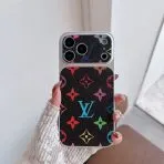 Multicolor Monogram LV iPhone Case-Black Multicolor Monogram
