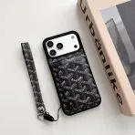 Goyard Card Holder Phone Case-Black