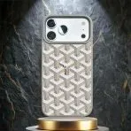 Goyard MagSafe iPhone Case-Grey