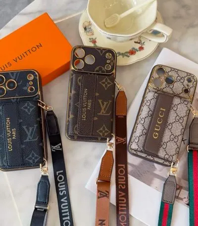Crossbody LV Wallet Phone Case