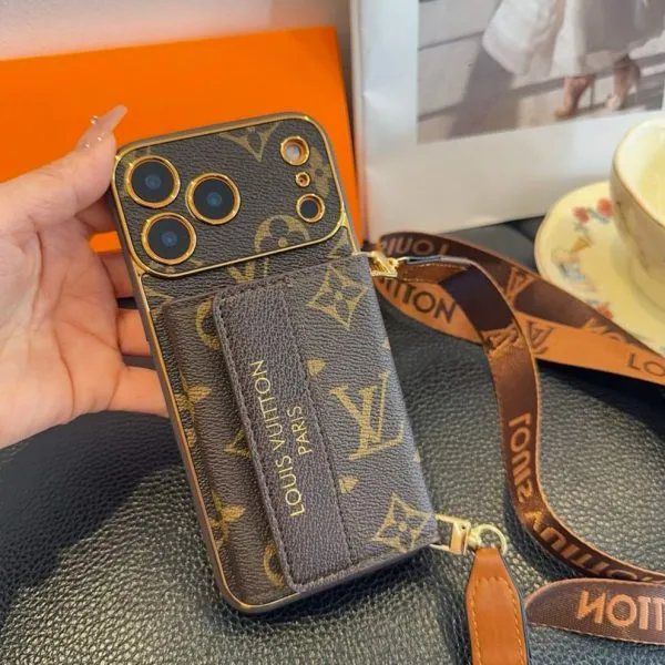 Crossbody LV Wallet Phone Case