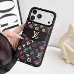 LV Multicolor Phone Case-Black Small Rainbow Monogram