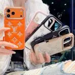 LV Rhinestone Monogram iPhone Case-10