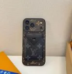 LV MagSafe Card Holder iPhone Case-Black Monogram Card Holder