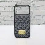 Michael Kors Leather Phone Case-Black