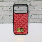 Michael Kors Leather Phone Case-Red
