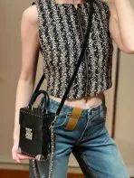 LV Black Camera Box Handbag