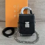 LV Black Camera Box Handbag