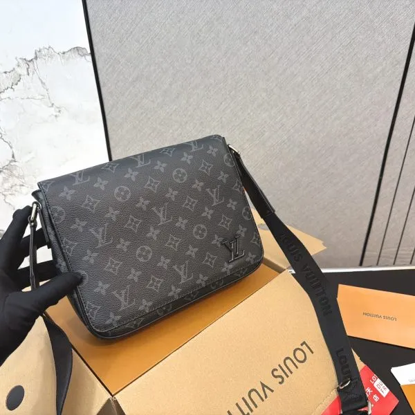 LV District Printed Flap Messenger Bag