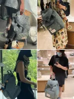 LV Fabric Denim Backpack
