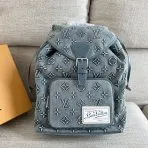 LV Fabric Denim Backpack