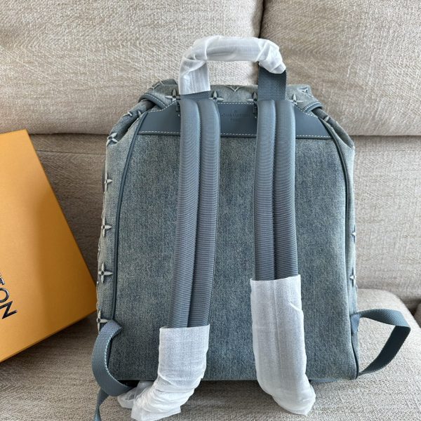 LV Fabric Denim Backpack