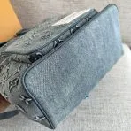 LV Fabric Denim Backpack