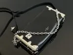 Slim Black Trunk Handbag