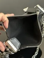 Slim Black Trunk Handbag