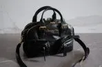 Black Calfskin Leather CD Bag