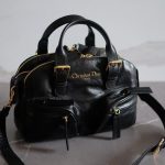 Black Calfskin Leather CD Bag