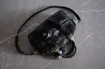 Black Calfskin Leather CD Bag
