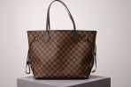 Brown Checkered Neverfull Handbag - image 0