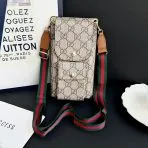Designer Crossbody Pouch Smartphone-GG Diamonds