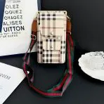 Designer Crossbody Pouch Smartphone- BB Stripes